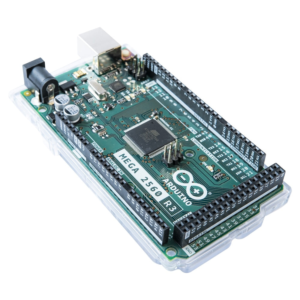 Arduino MEGA 2560 Rev3 microcontrolador board with multiple pin headers for módulos and sensores in electrónica projects. - Arduino MEGA 2560 Rev3 - Microbot México - Default Title