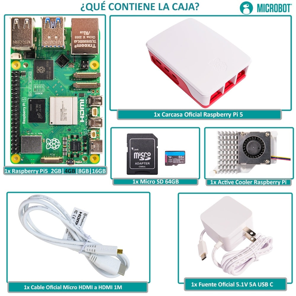 Raspberry Pi 5 Starter Kit - Serie Standard (Edición Oficial)