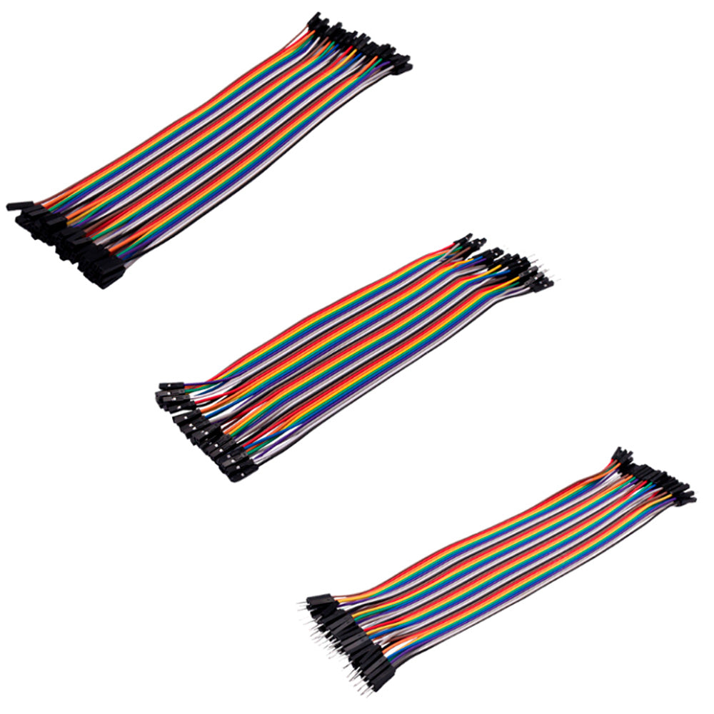 Cable Dupont Jumper 120 Piezas 10cm 28AWG Arduino GPIO