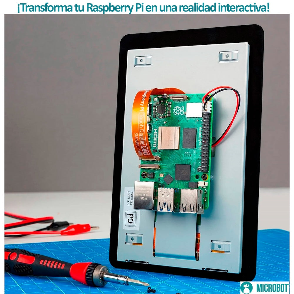 Raspberry Pi Touch Display 2 - Pantalla Oficial 7" HD (720x1280)