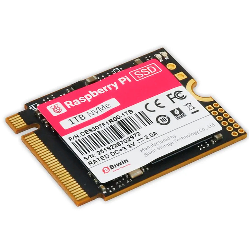 SSD NVMe Oficial Raspberry Pi M.2 2230 PCIe para Pi 5 y CM5