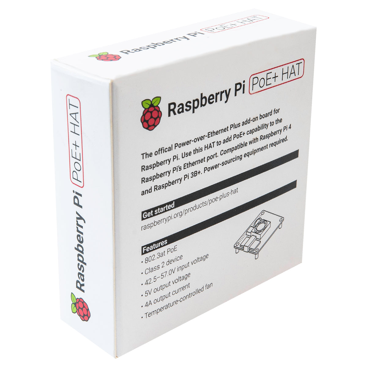 Módulo Raspberry Pi PoE+ HAT Oficial