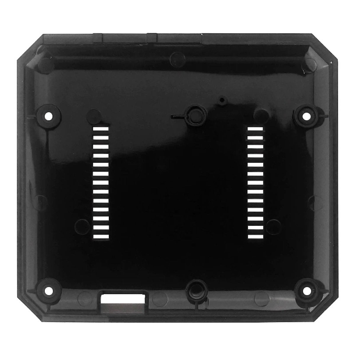 Black aluminum enclosure base for Raspberry Pi, designed for módulos and microcontroladores in electrónica projects. - Carcasa Aluminio Argon One V2 - Microbot México - Default Title