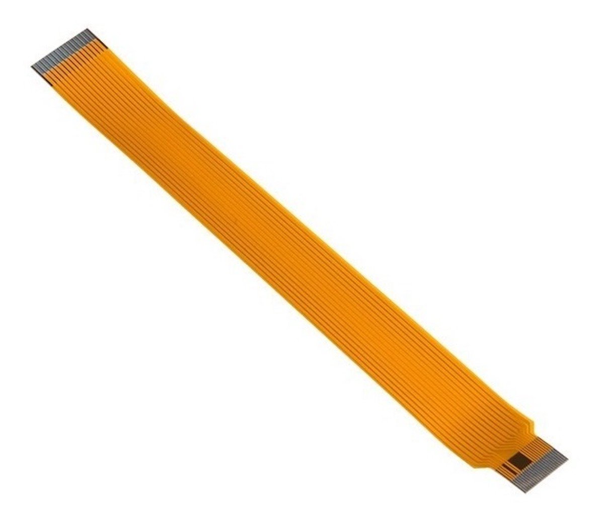 Orange flexible flat cable for Raspberry Pi Zero W camera module, electronics component for microcontroladores and sensores. - Cable Cámara Raspberry Pi Zero W 150MM - Microbot México - Default Title