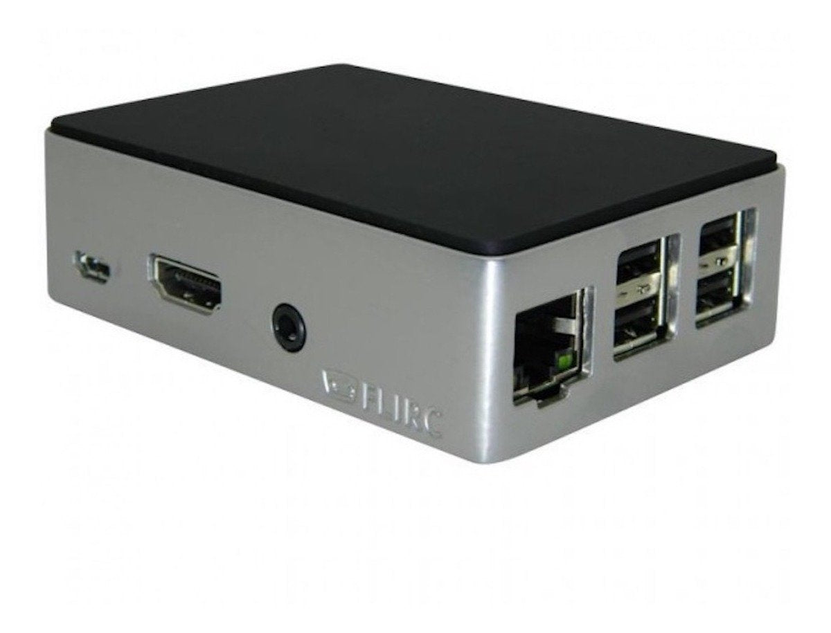 Compact aluminum case for Raspberry Pi 3B+ with ports for electrónica componentes, arduino, sensores, módulos,. - Carcasa Flirc Aluminio Raspberry Pi 3B+ - Microbot México - Default Title