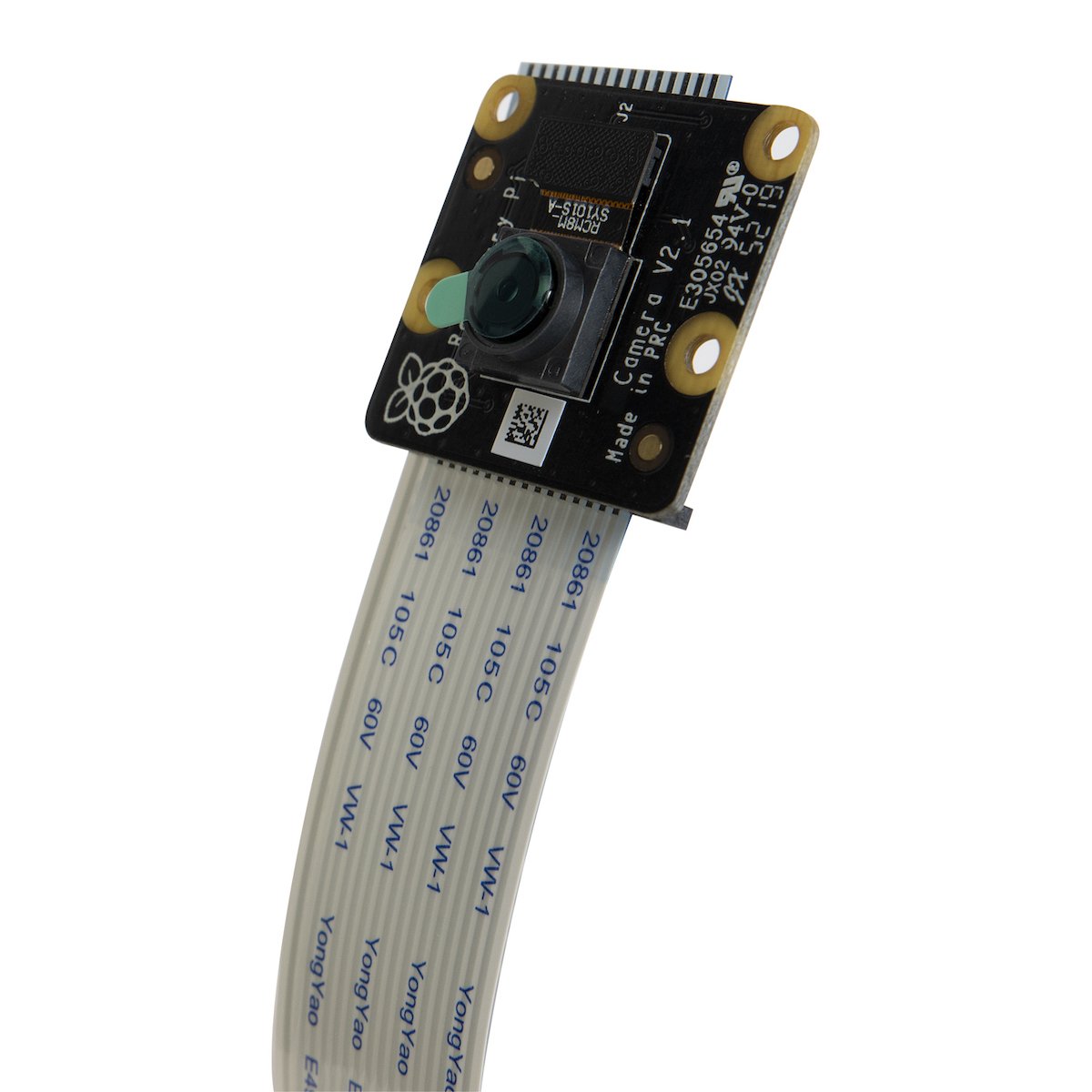 Raspberry Pi Noir V2 8MP camera module with sensor and flat ribbon cable for electrónica and microcontroladores. - Cámara Raspberry Pi Noir V2 8MP - Microbot México - Default Title