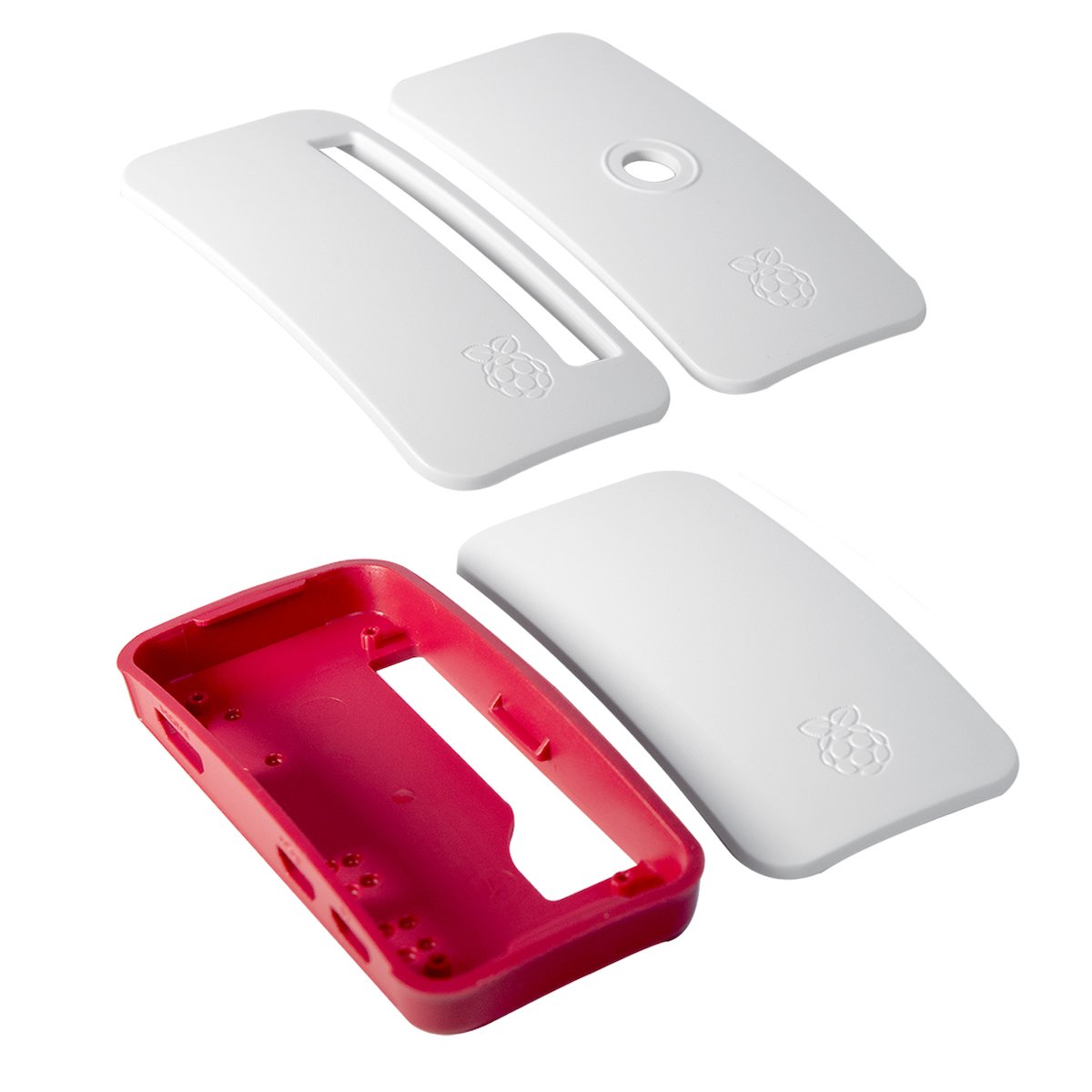 Official white and red Raspberry Pi Zero case, compatible with electrónica componentes, arduino, sensores, módulos, and. - Carcasa Raspberry Pi Zero Oficial - Microbot México - Default Title