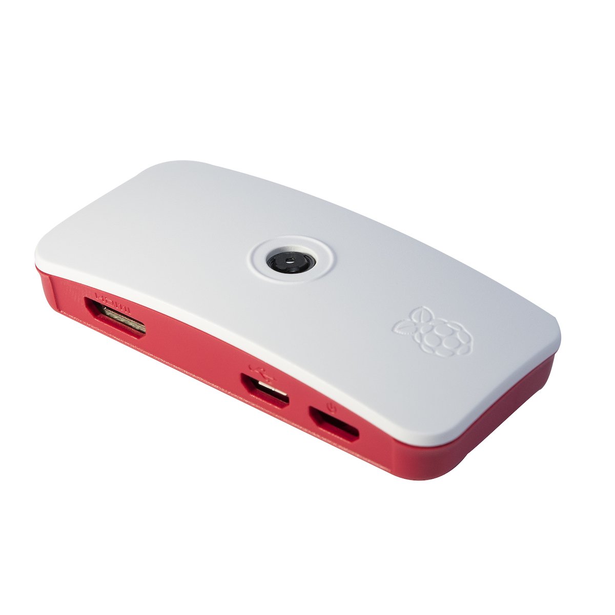 Official Raspberry Pi Zero case in white and red, compatible with módulos and microcontroladores electronics components. - Carcasa Raspberry Pi Zero Oficial - Microbot México - Default Title