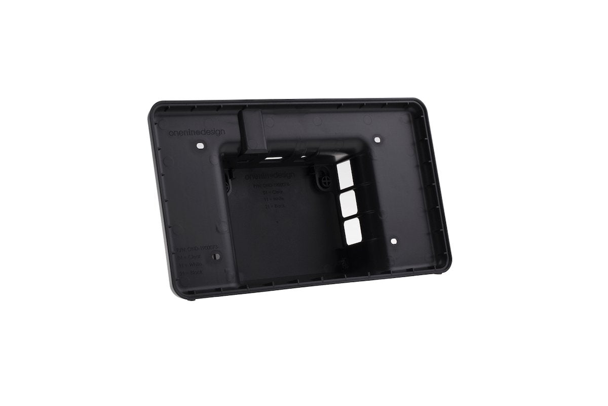Black official Raspberry Pi 3 case for 7-inch screen, designed for electrónica componentes, Arduino, sensores, módulos, and. - Carcasa Raspberry Pi 3 Pantalla 7 Pulgadas Oficial - Microbot México - Negro