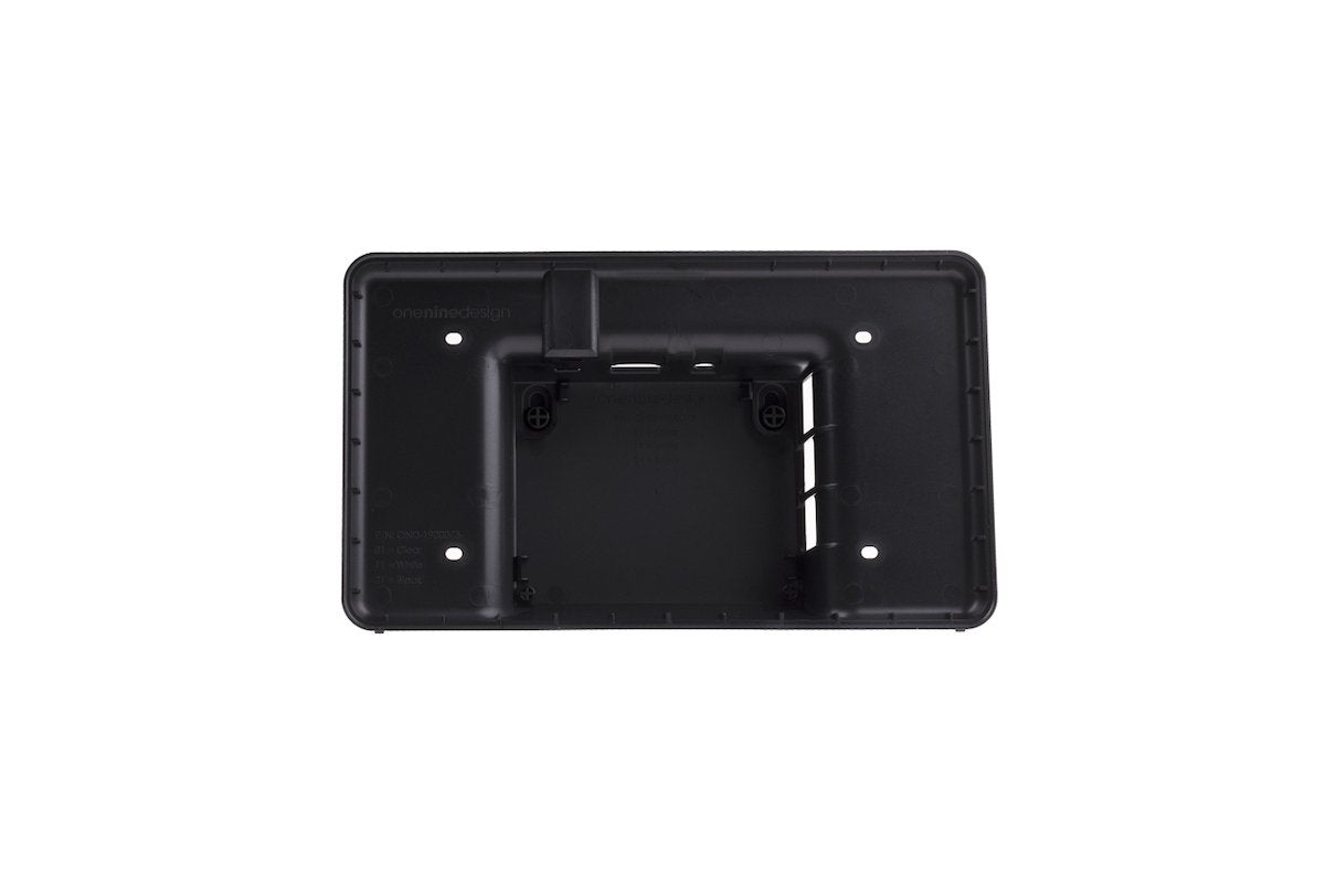 Black official Raspberry Pi 3 case for 7-inch screen, designed for electrónica and componentes projects with arduino,. - Carcasa Raspberry Pi 3 Pantalla 7 Pulgadas Oficial - Microbot México - Negro