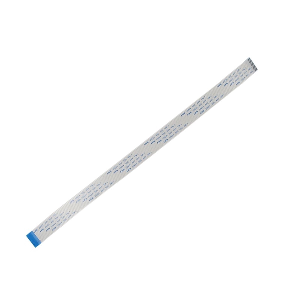 Flat white flexible ribbon cable with blue connectors for Raspberry Pi electronics and sensores modules. - Cámara Raspberry Pi V1.3 5MP - Microbot México - Default Title