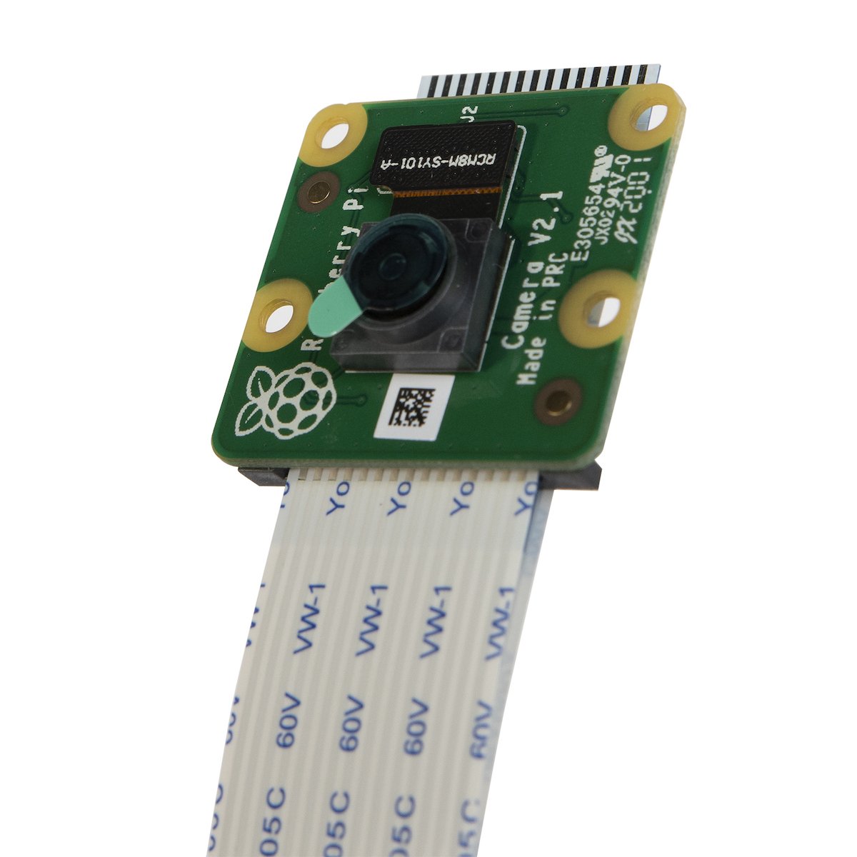 Raspberry Pi V2 8MP camera module with flexible ribbon cable for electrónica and microcontroladores proyectos. - Cámara Raspberry Pi V2 8MP - Microbot México - Default Title
