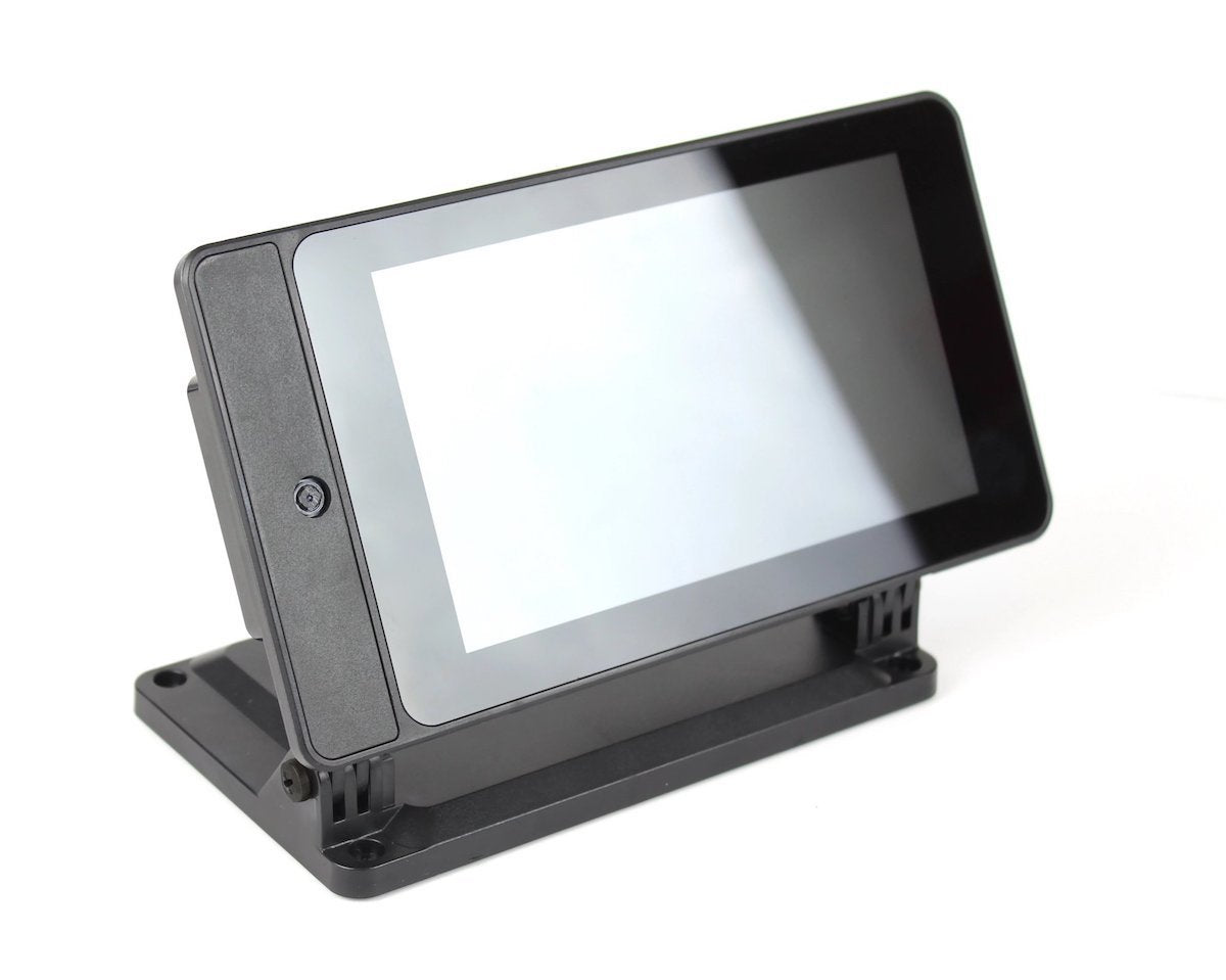 Black SmartiPi Touch 2 case with adjustable stand for Raspberry Pi and electronic components like microcontrollers and. - Carcasa SmartiPi Touch 2 - Microbot México - Default Title