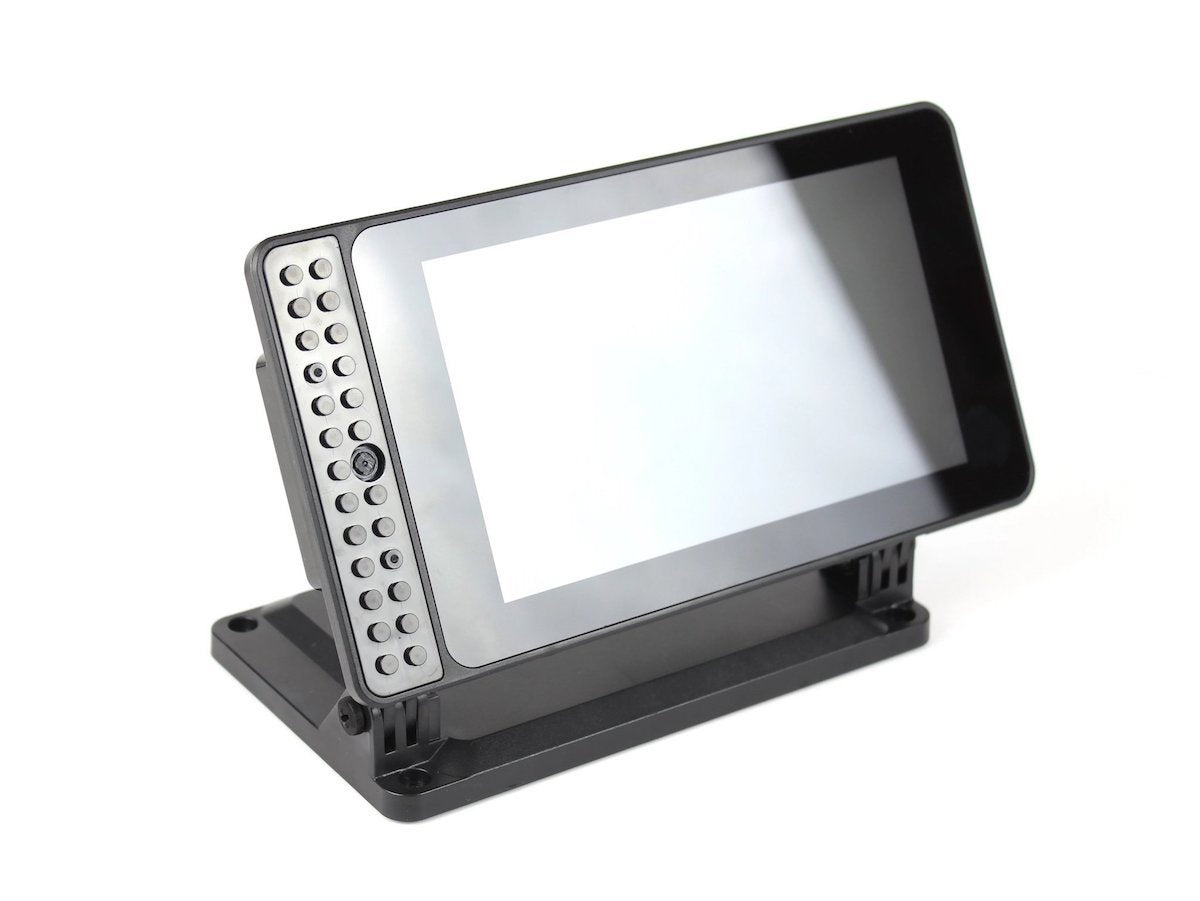 Black SmartiPi Touch 2 case with clear touchscreen for Raspberry Pi electronics and microcontroladores projects. - Carcasa SmartiPi Touch 2 - Microbot México - Default Title