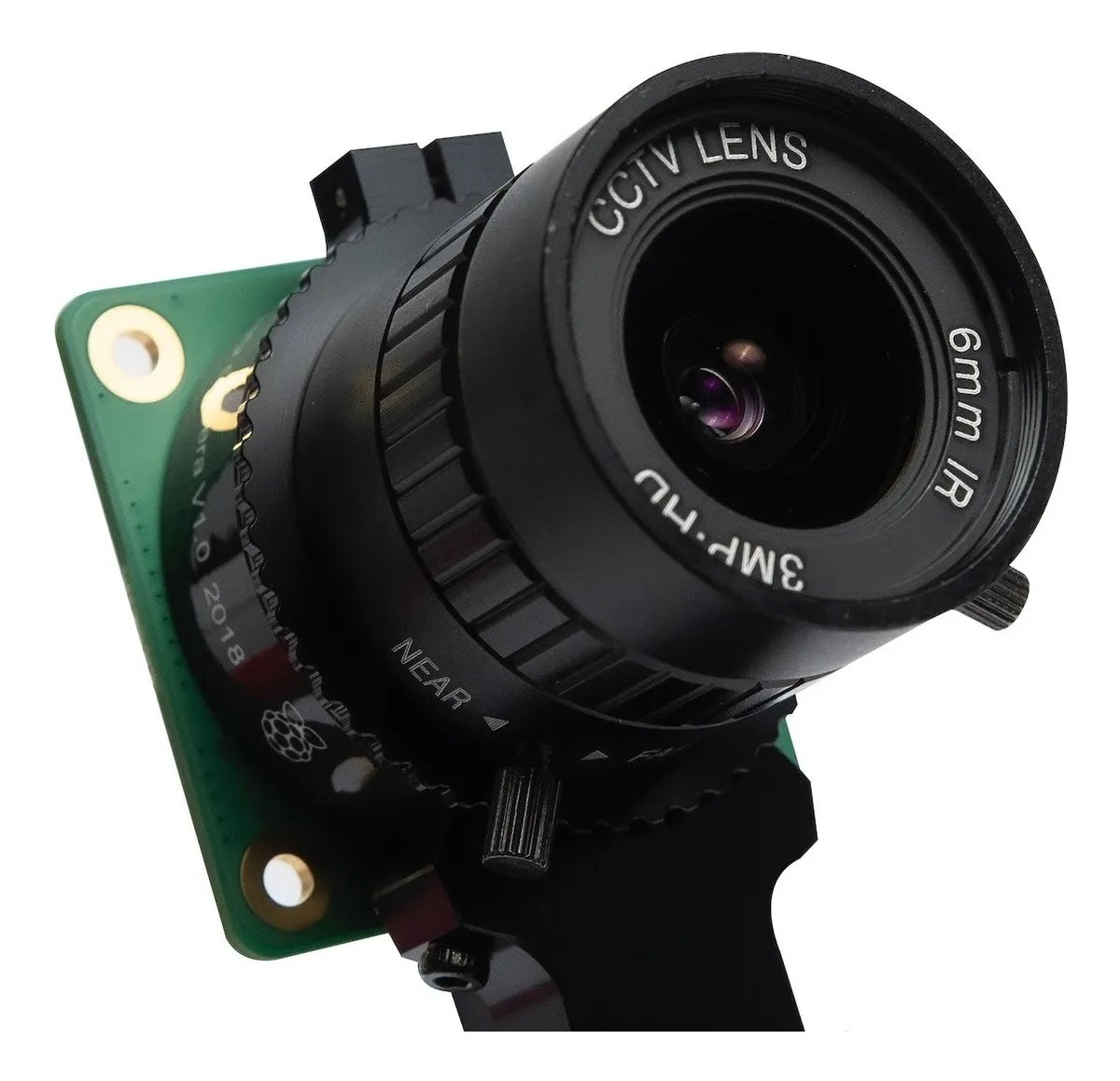 Kit Camara Raspberry 12.3mp HQ lente gran angular Tripie