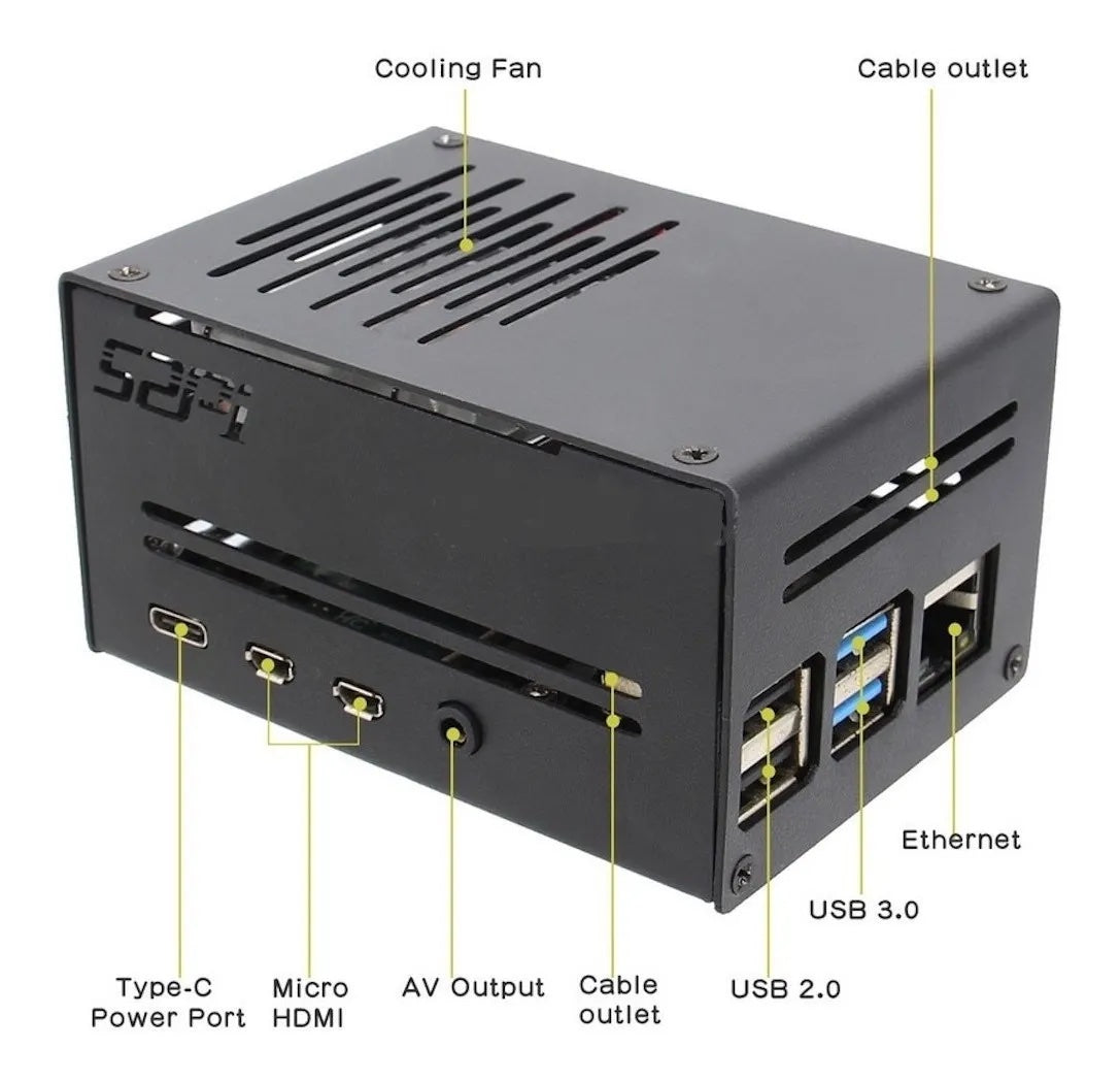 Case Raspberry Pi 4 ICE Tower Low Profile
