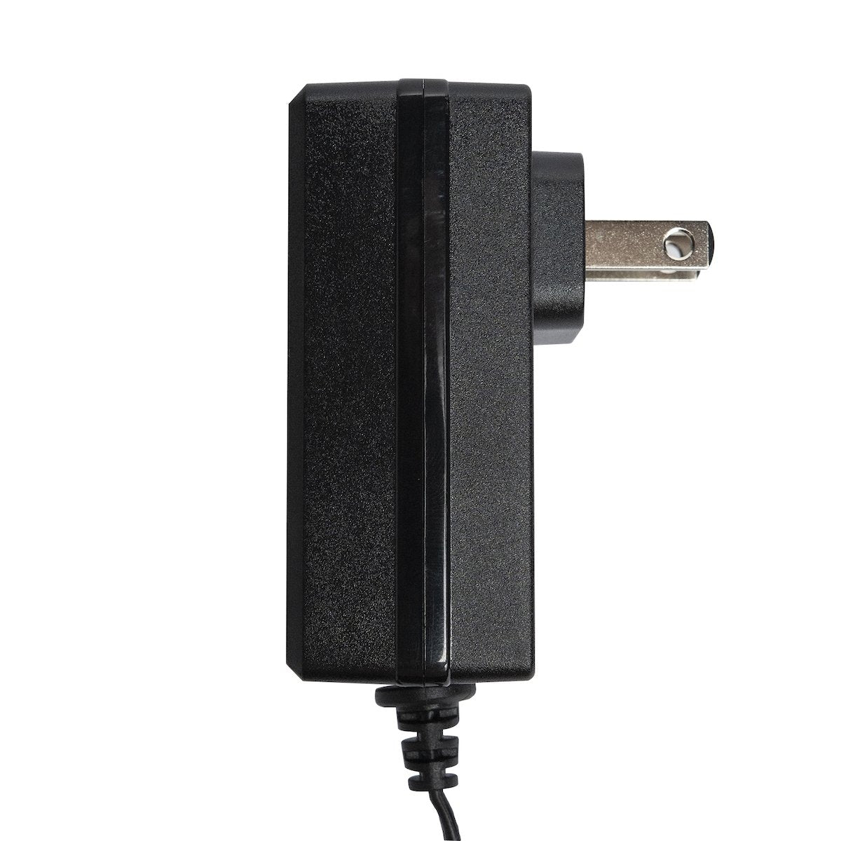 Black 5V 3A microUSB power adapter for Raspberry Pi with two-prong plug for electrónica components and microcontroladores. - Eliminador 5V 3A microUSB para Raspberry Pi 3 - Microbot México - Default Title