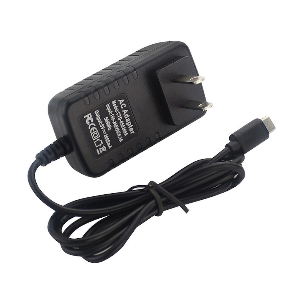 Black 5V 3A USB C power adapter for electrónica, raspberry pi, arduino, microcontroladores, and módulos. - Eliminador 5V 3A USB C - Microbot México - Default Title
