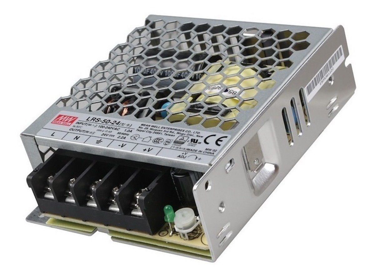 Compact industrial 24V 2A 50W switched power supply for electrónica, arduino, raspberry pi, sensores, módulos,. - Fuente 24V 2A 50W Conmutada Industrial - Microbot México - Default Title