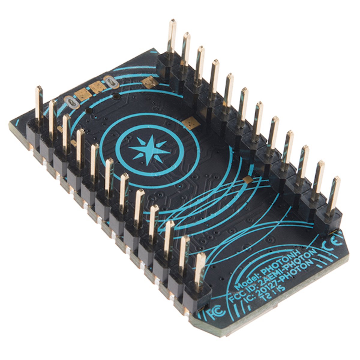 Particle Photon Headers module with gold-plated pins for electrónica, componentes, Arduino, Raspberry Pi, sensores, módulos, . - Particle Photon Headers - Microbot México - Default Title
