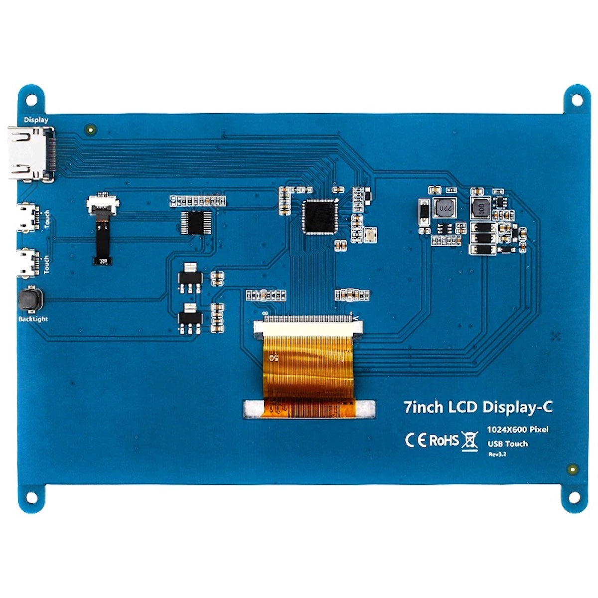 Pantalla Touch Raspberry Pi 7 Pulgadas HDMI 1024x600