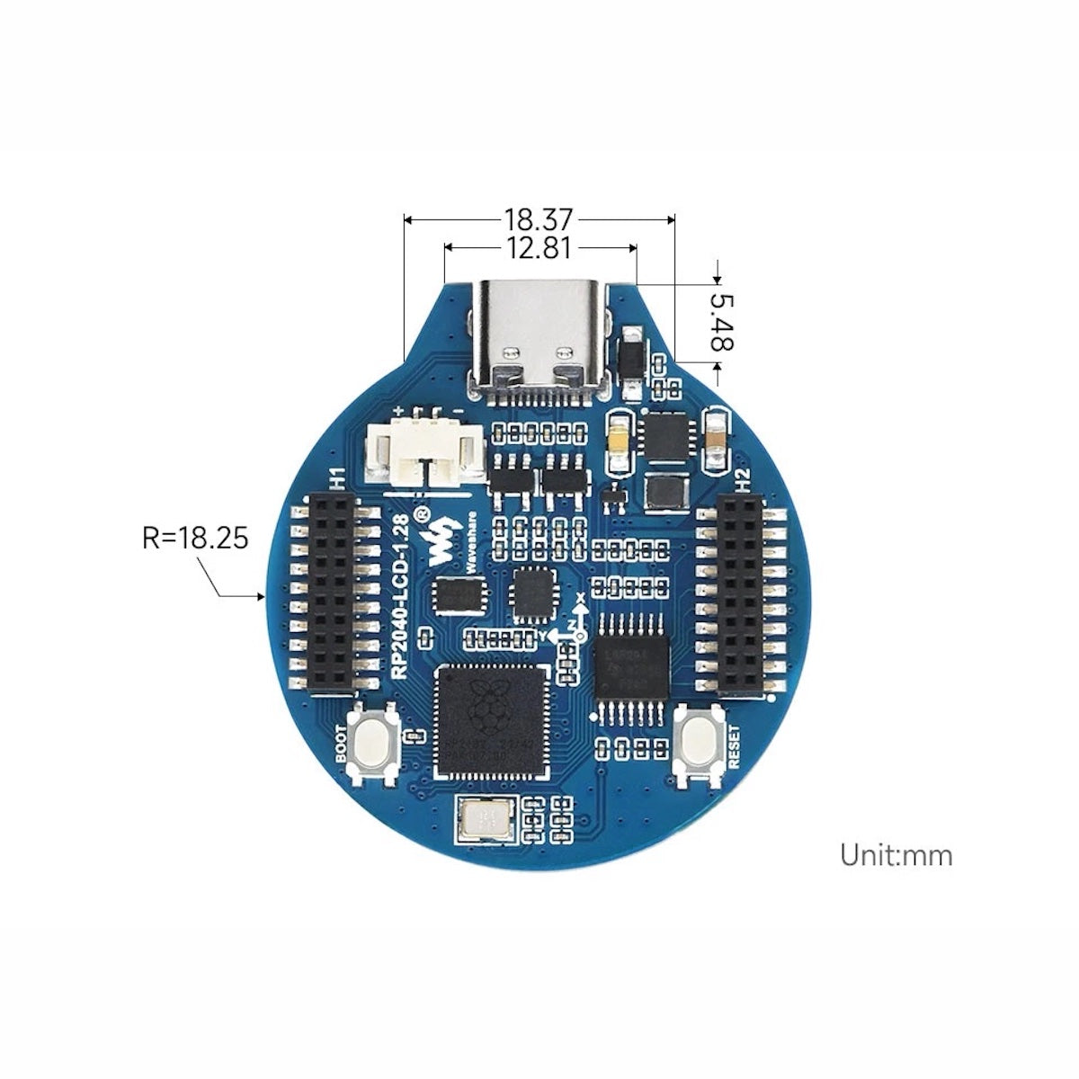 Pantalla LCD RP2040 Acelerómetro Giroscopio