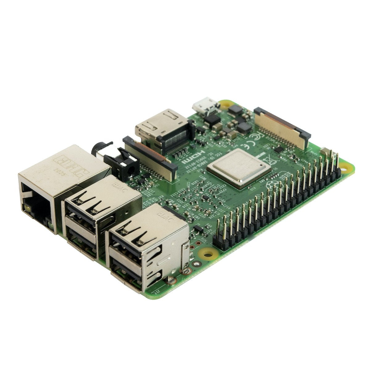 Green Raspberry Pi 3 Modelo B placa electrónica con puertos USB, pines GPIO y microcontroladores integrados. - Raspberry Pi 3 Modelo B - Microbot México - Default Title