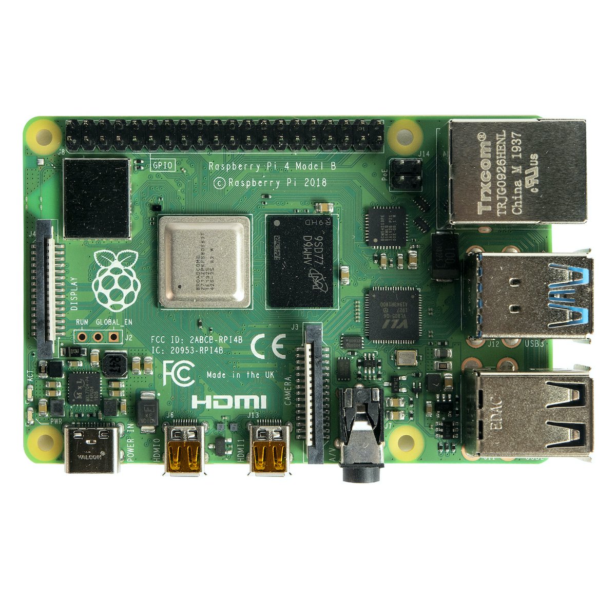 Raspberry Pi 4 Modelo B 4GB RAM single-board computer for electrónica, módulos, microcontroladores, and sensores projects. - Raspberry Pi 4 Modelo B 4GB RAM - Microbot México - Default Title