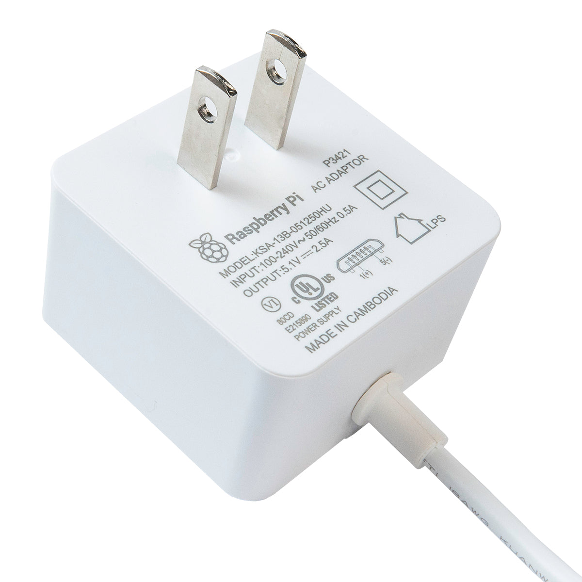 Fuente microUSB 5V 2.5A Oficial