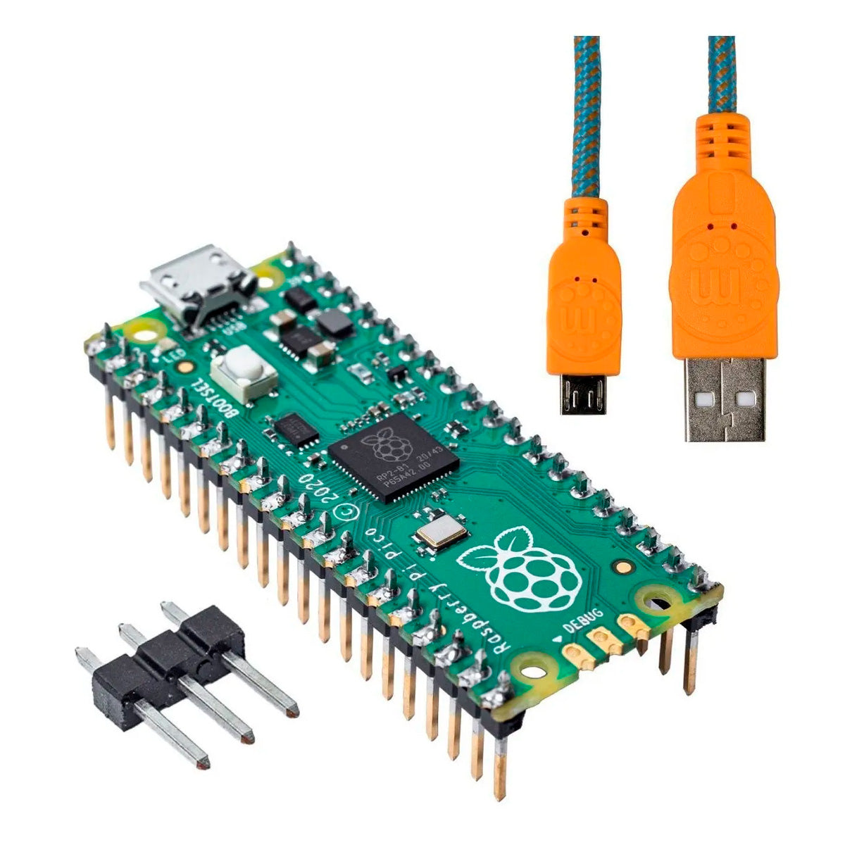 Kit Raspberry Pi Pico Cable microUSB