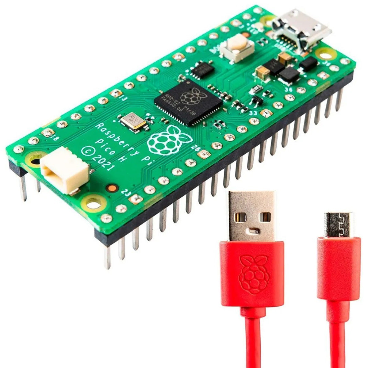 Kit Raspberry Pi Pico H Cable Usb Oficial