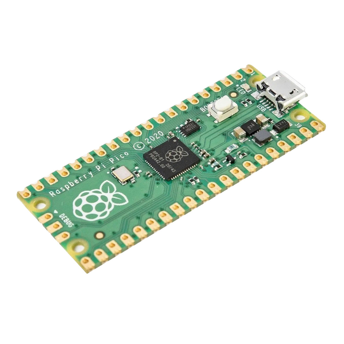 Kit Raspberry Pi Pico Headers Cable microUSB