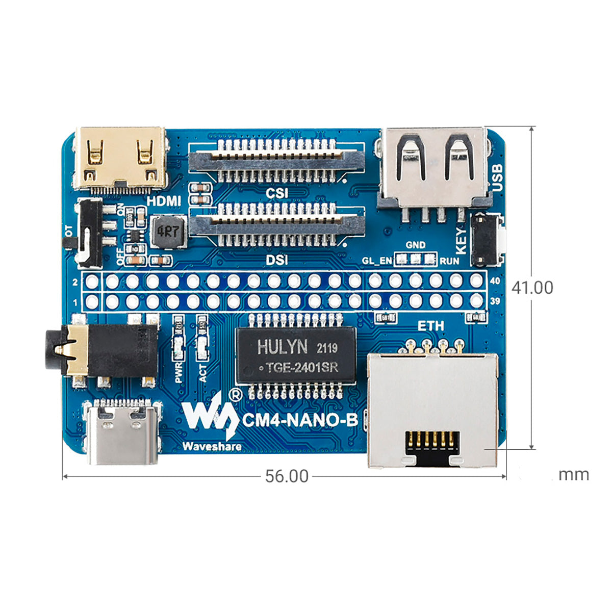 Módulo CM4 Nano Board B Raspberry Pi Compute 4
