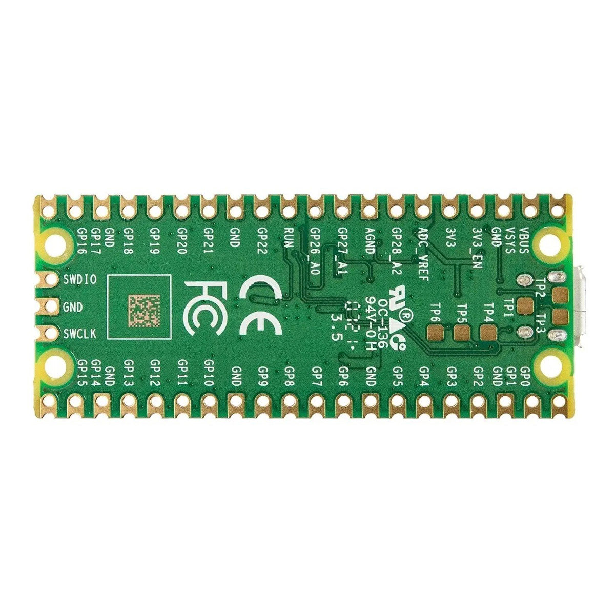 Kit Raspberry Pi Pico Headers Cable microUSB