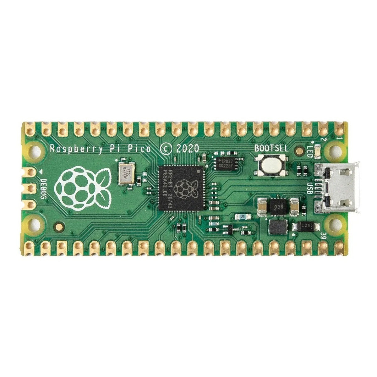 Kit Raspberry Pi Pico Headers Cable microUSB