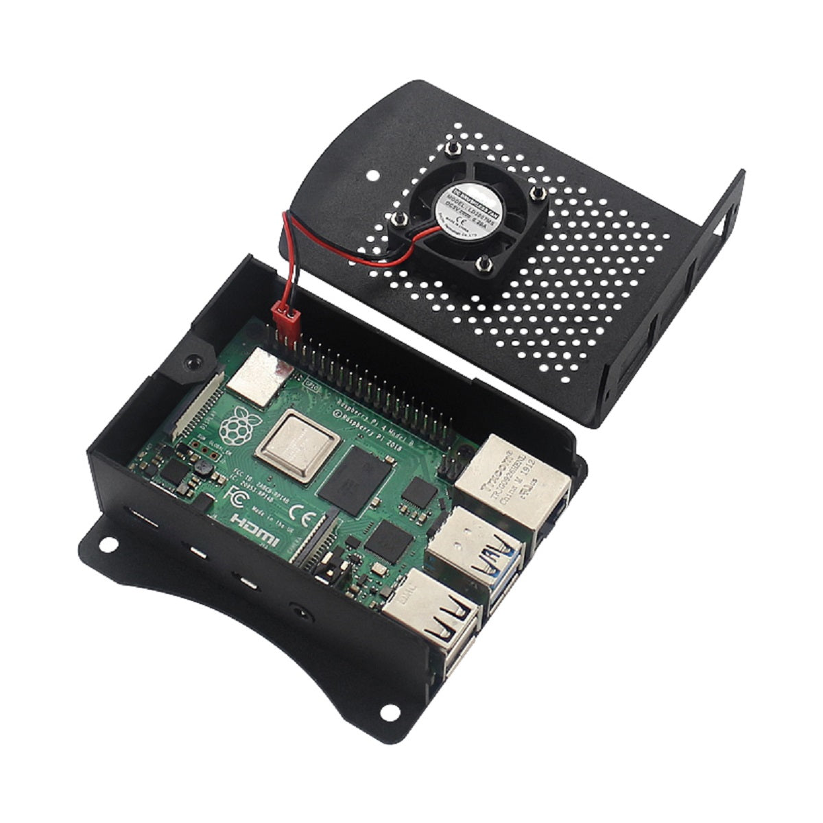 Carcasa Aluminio Raspberry Pi 4 Soporte Vesa