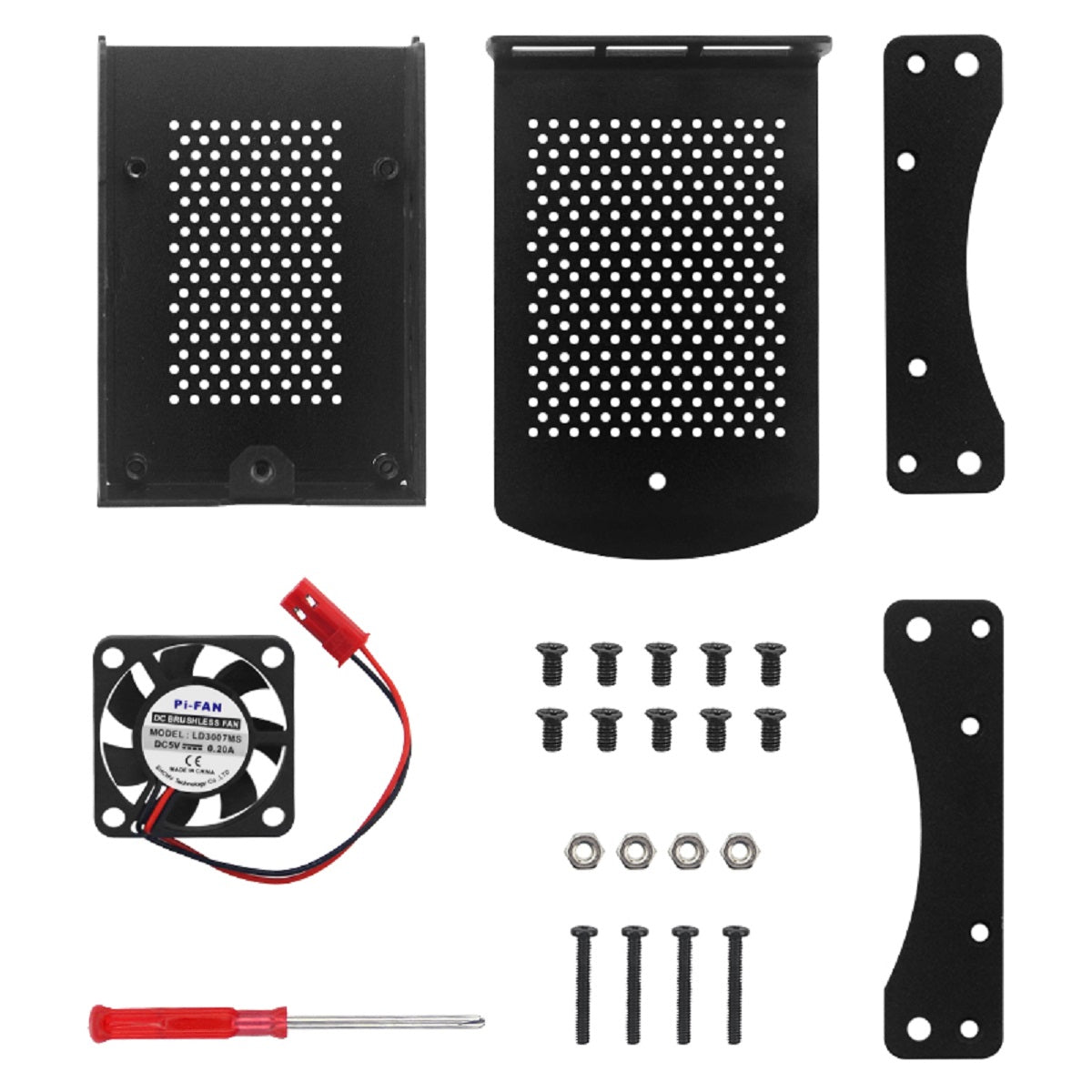 Carcasa Aluminio Raspberry Pi 4 Soporte Vesa