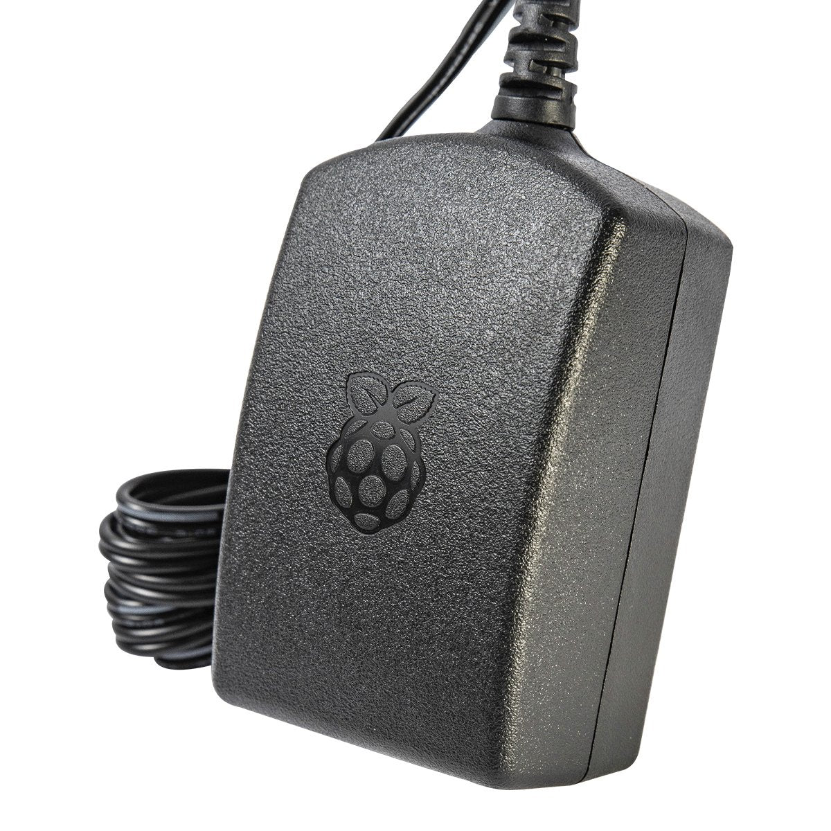 Black microUSB 5V 2.5A power adapter with Raspberry Pi logo, ideal for electrónica, componentes, Arduino, Raspberry Pi,. - Fuente microUSB 5V 2.5A Oficial - Microbot México - Default Title