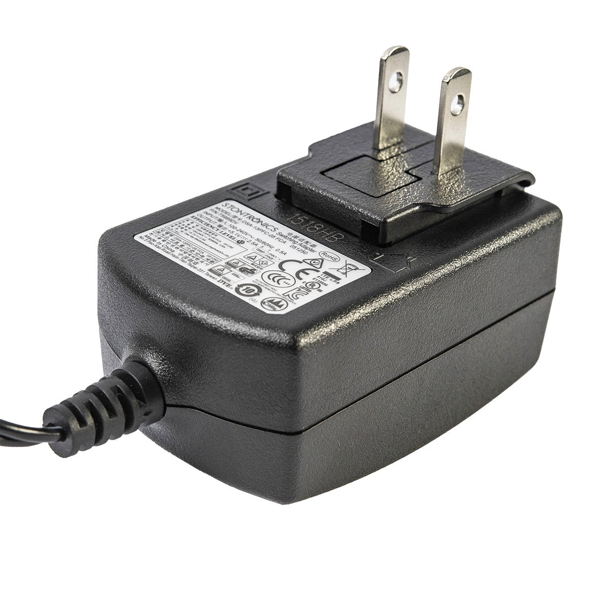 Black 5V 2.5A microUSB power adapter for electrónica, componentes, Arduino, Raspberry Pi, sensores, módulos,. - Fuente microUSB 5V 2.5A Oficial - Microbot México - Default Title