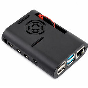 Carcasa ABS Negra Raspberry Pi 4 Disipación Activa Ventilador 5V