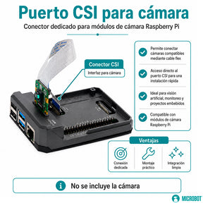 Carcasa Aluminio Argon NEO Raspberry Pi 4 Magnética Pasiva