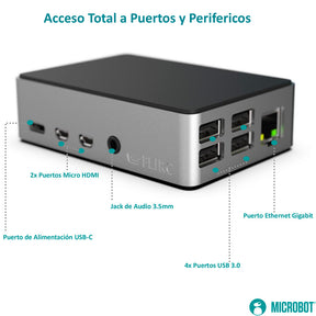 Carcasa Aluminio FLIRC para Raspberry Pi 4 Disipador Pasivo