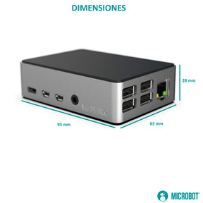 Carcasa Aluminio FLIRC para Raspberry Pi 4 Disipador Pasivo