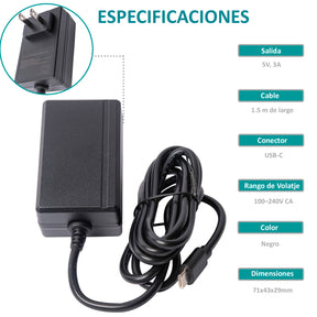 Fuente 5V 3A USB C para Raspberry Pi 4