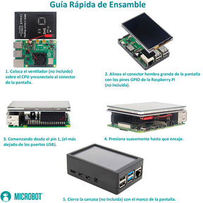 Pantalla Táctil 3.5 Pulgadas SPI Resistiva Raspberry Pi