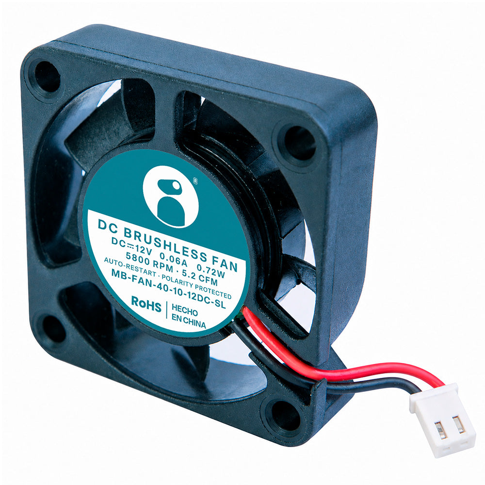 Ventilador Axial 40x10mm 12V Silencioso Gabinete SBC Mini PC