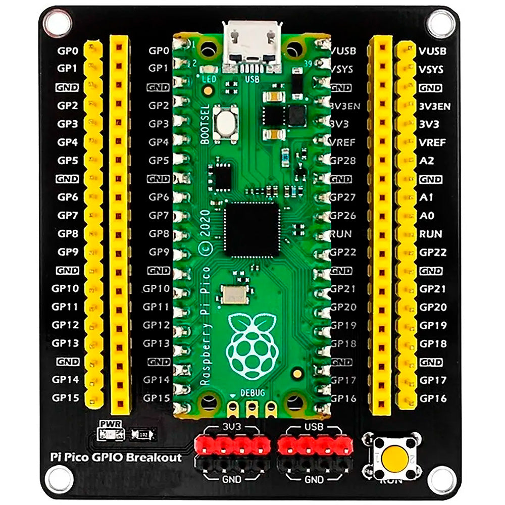 Tarjeta de Expansión GPIO Terminales Raspberry Pi Pico