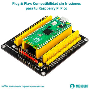 Tarjeta Expansión GPIO Terminales Borneras Raspberry Pi Pico