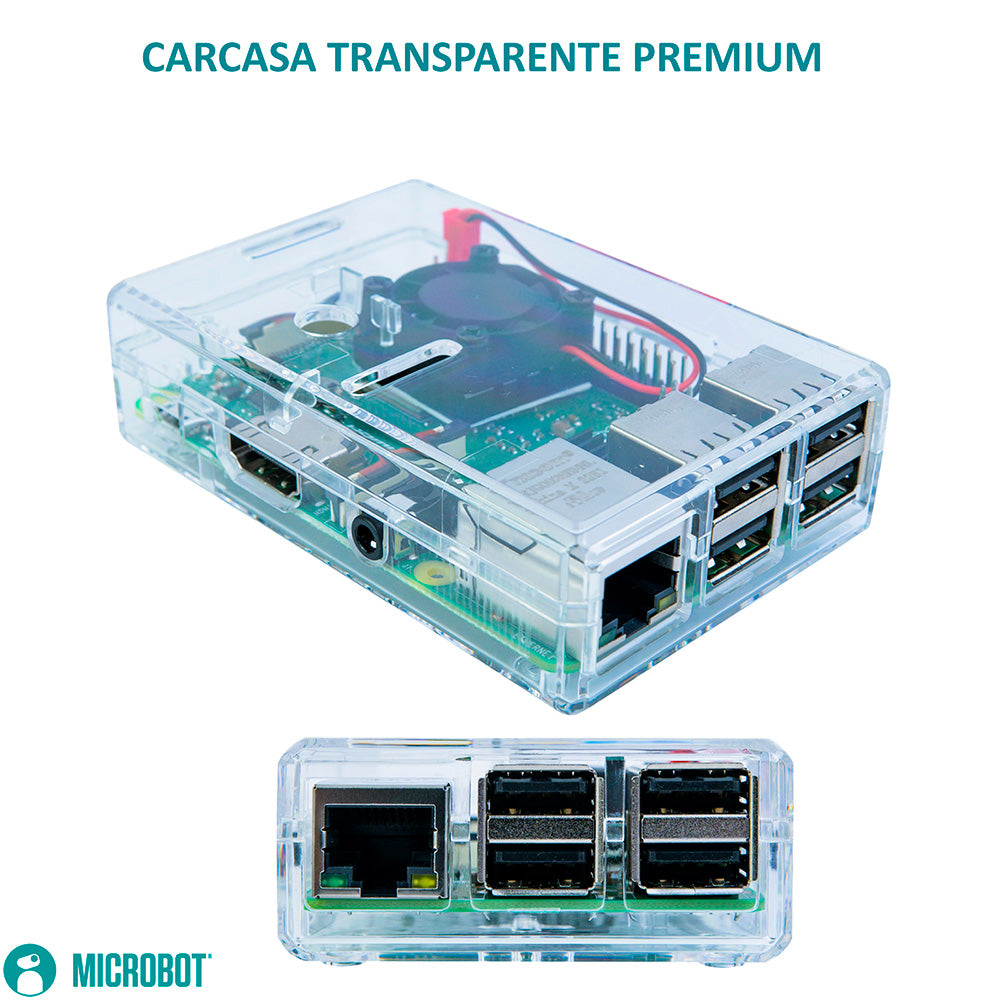 Raspberry Pi 3 B+ Starter Kit - Serie Standard (SD 64GB, Fuente Oficial 2.5A y Case)