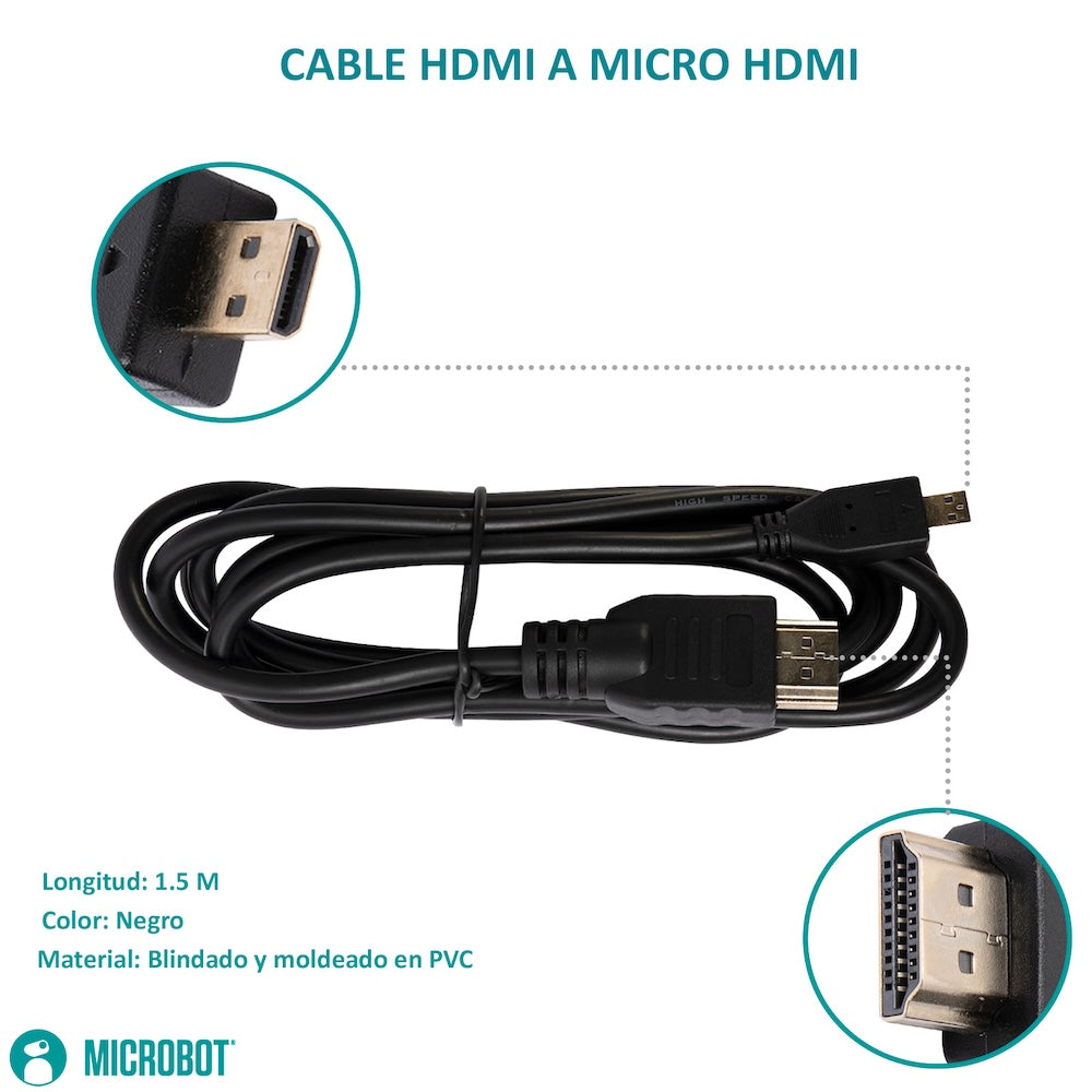 Kit Raspberry Pi 4 Case Negro SD HDMI